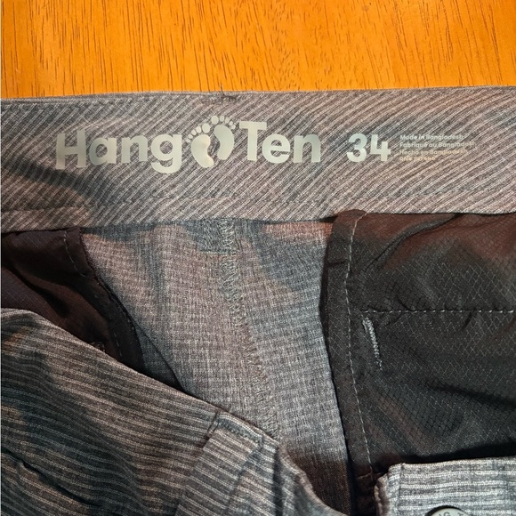 Hang Ten Gray Flat Front Shorts Versatile Design - Picture 3 of 3